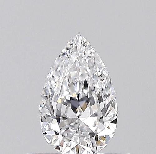0.4 carat D-SI2 Natūralus Pear Deimantas (1)