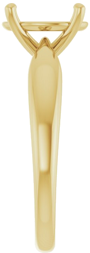 Sužadėtuvių Žiedas 14k yellow gold Oval 10mm x 8mm (4)