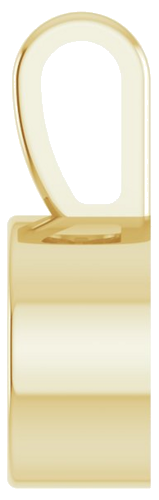 14K Yellow 6 mm Round Bezel-Set Solitaire Pendant Mounting (3)