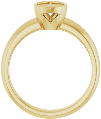 Sužadėtuvių Žiedas „Bezel-Set Solitaire“ 14k yellow gold Oval 7.5mm x 5.5mm (2)