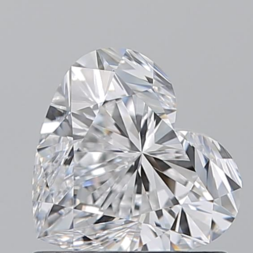 0.91 carat D-VVS2 Natūralus Heart Deimantas (1)