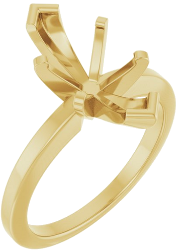 Sužadėtuvių Žiedas 14k yellow gold Marquise 14mm x 7mm (1)