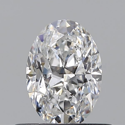 0.5 carat E-SI1 Natūralus Oval Deimantas (1)
