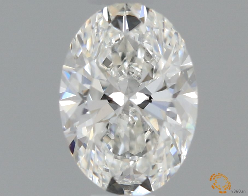 0.51 carat G-VS2 Natūralus Oval Deimantas (1)