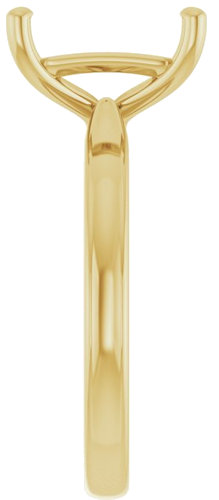 Sužadėtuvių Žiedas 14k yellow gold Emerald 10mm x 8mm (4)