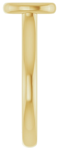 14K Yellow  7 mm Cushion Solitaire Engagement Ring Mounting (4)