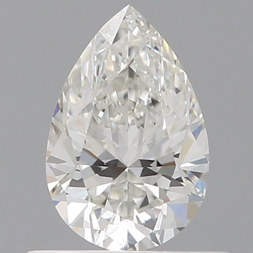 0.5 carat H-VVS2 Natūralus Pear Deimantas (1)