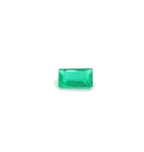 0.37 carat GREEN STEP cut Baguette Smaragdas (1)