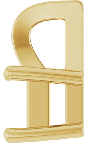 Pakabukas „Solitaire“ 14k yellow gold Square 3mm (3)