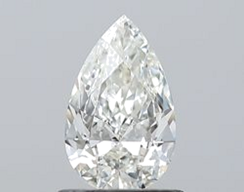 0.7 carat H-VVS2 Natūralus Pear Deimantas (1)