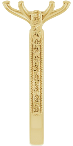 Sužadėtuvių Žiedas „Solitaire“ 585 Geltonojo Aukso Marquise 10mm x 5mm (4)