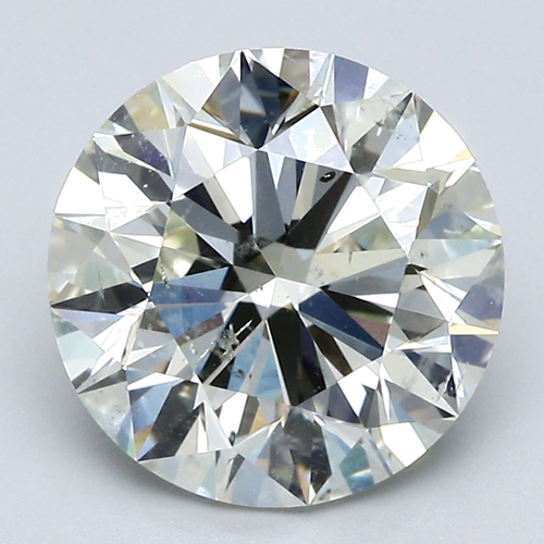4.01 carat K-SI2 Excellent cut Natūralus Round Deimantas (1)
