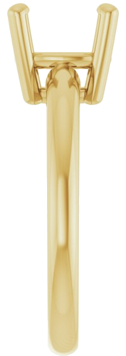 Sužadėtuvių Žiedas „Solitaire“ 14k yellow gold Cushion 8mm (4)