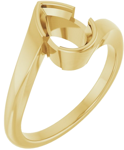 Sužadėtuvių Žiedas „Half-Bezel Solitaire“ 14k yellow gold Pear 8.5mm x 5.5mm (1)