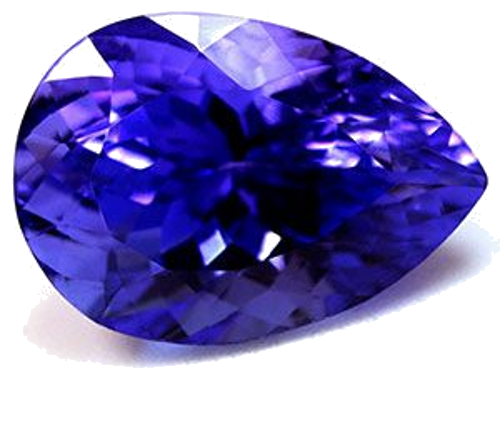 3.52 carat BLUE Pear Tanzanite (1)