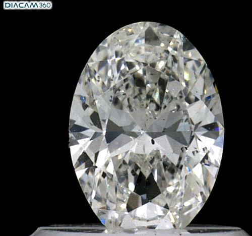 0.52 carat H-SI1 Natūralus Oval Deimantas (1)