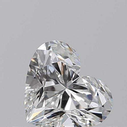 0.5 carat H-VVS2 Natūralus Heart Deimantas (1)