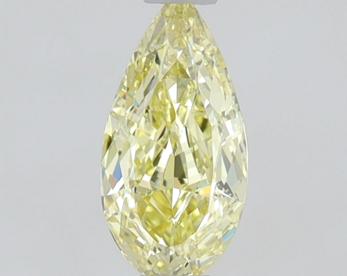 0.45 carat Fancy  Yellow-VVS2 Natūralus Pear Deimantas (1)