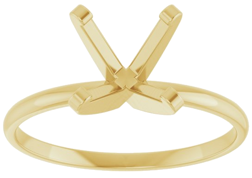 Sužadėtuvių Žiedas „Solitaire“ 14k yellow gold Round 8.2mm (3)
