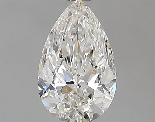 0.9 carat H-SI2 Natūralus Pear Deimantas (1)