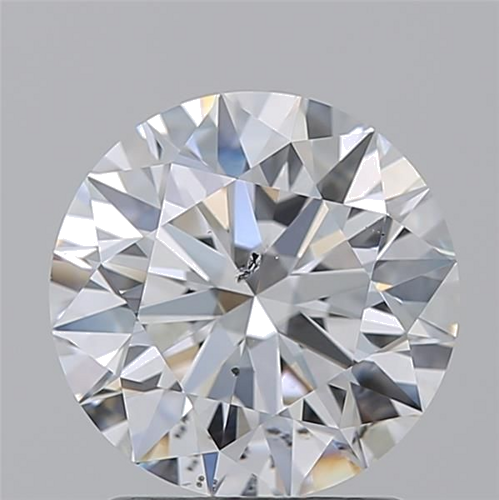 2.08 carat D-SI2 Excellent cut Natūralus Round Deimantas (1)