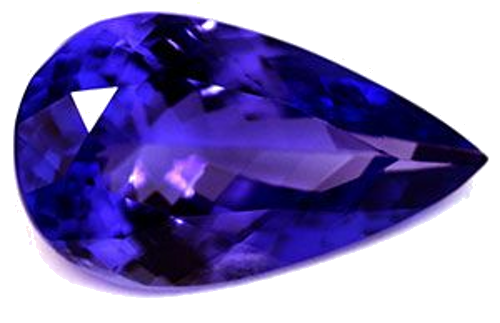 3.41 carat BLUE Pear Tanzanite (1)