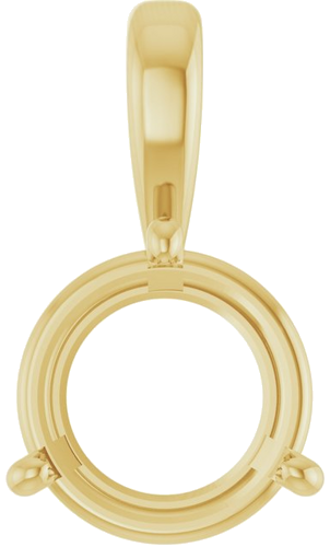 Pakabukas „Solitaire“ 14k yellow gold Round 10mm (1)
