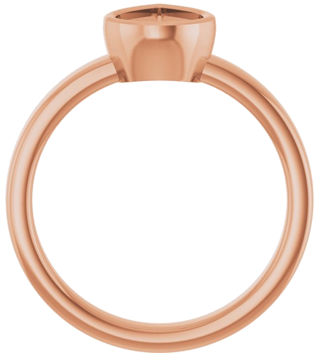 Sužadėtuvių Žiedas „Bezel-Set Solitaire“ 14k rose gold Pear 8mm x 6mm (2)