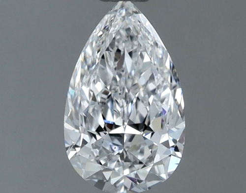 0.6 carat D-VS2 Natūralus Pear Deimantas (1)