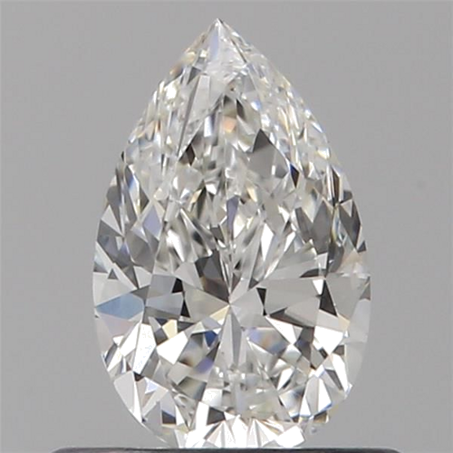 0.5 carat F-VVS2 Natūralus Pear Deimantas (1)