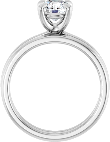 Sužadėtuvių Žiedas 14k white gold Round 6.5mm (7)