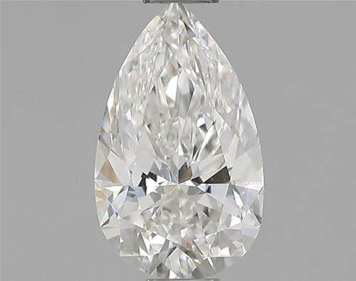 0.6 carat G-SI1 Natūralus Pear Deimantas (1)