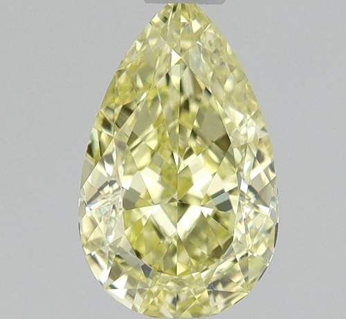0.51 carat Fancy Intense Yellow-VS2 Natūralus Pear Deimantas (1)