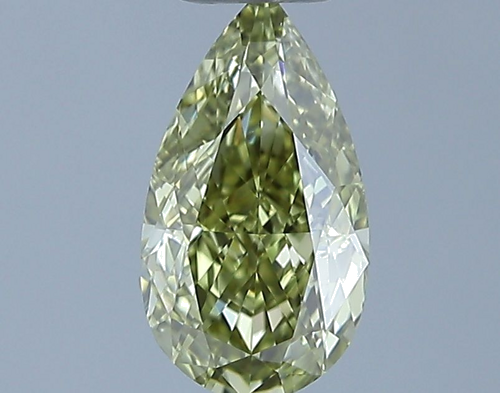 0.56 carat Fancy Yellow-VS1 Natūralus Pear Deimantas (1)