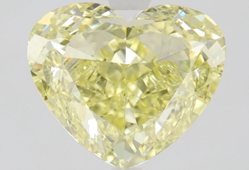 2.01 carat Fancy  Yellow-VVS1 Natūralus Heart Deimantas (1)