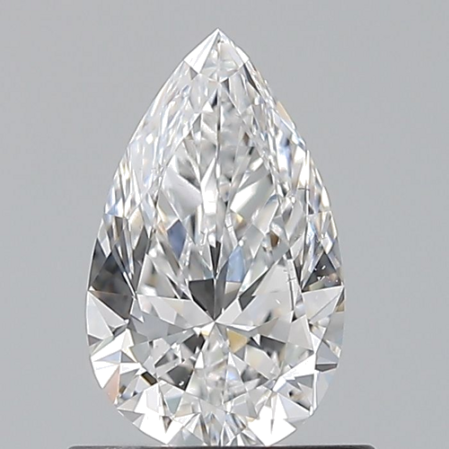 0.7 carat D-SI1 Natūralus Pear Deimantas (1)