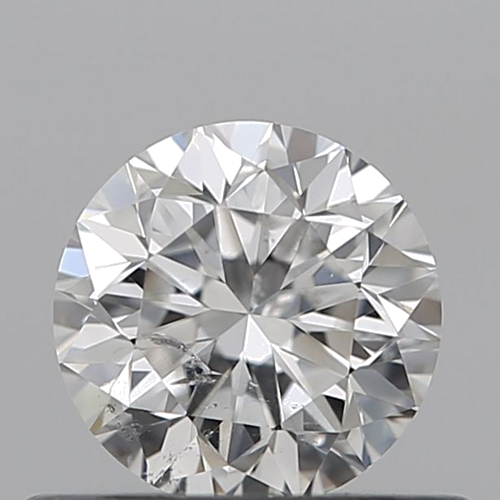 0.51 carat F-SI2 GD cut Natūralus Round Deimantas (1)