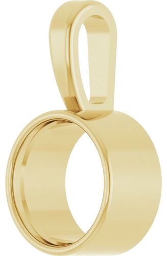 Pakabukas „Bezel-Set Solitaire“ 585 Geltonojo Aukso Round 6.5mm (2)