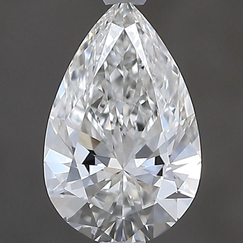 0.64 carat F-VVS1 Natūralus Pear Deimantas (1)