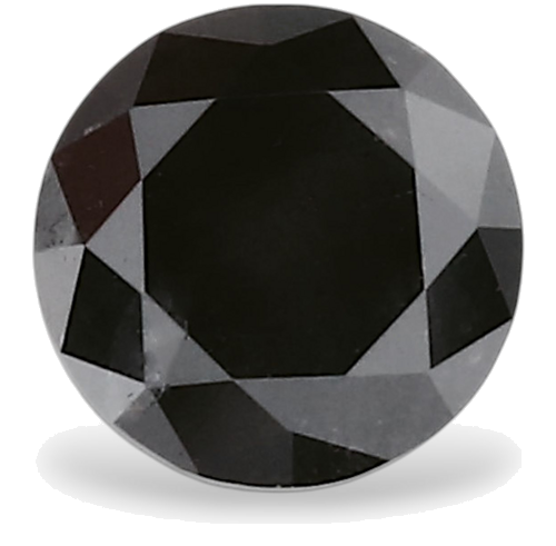 0.39 carat Fancy Black-VVS2 Excellent cut Natūralus Round Deimantas (1)