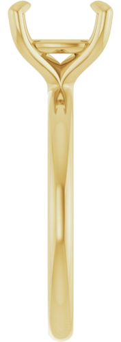 Sužadėtuvių Žiedas „Solitaire“ 585 Geltonojo Aukso Cushion 8mm (4)