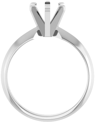 Sužadėtuvių Žiedas „Solitaire“ 950 Platinos Oval 8mm x 6mm (2)