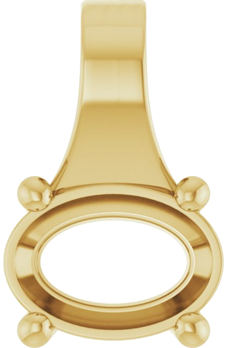 14K Yellow 7x5 mm Oval Pendant Mounting (1)
