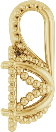 Pakabukas „Beaded“ 14k yellow gold Oval 6mm x 4mm (3)
