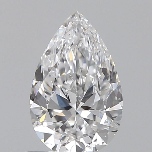 0.7 carat D-SI1 Natūralus Pear Deimantas (1)
