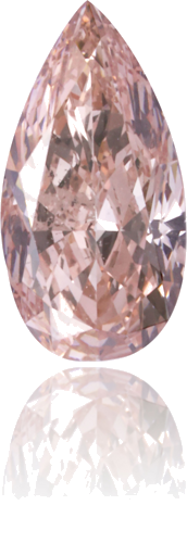 0.41 carat Fancy Pink-SI2 Natūralus Pear Deimantas (1)