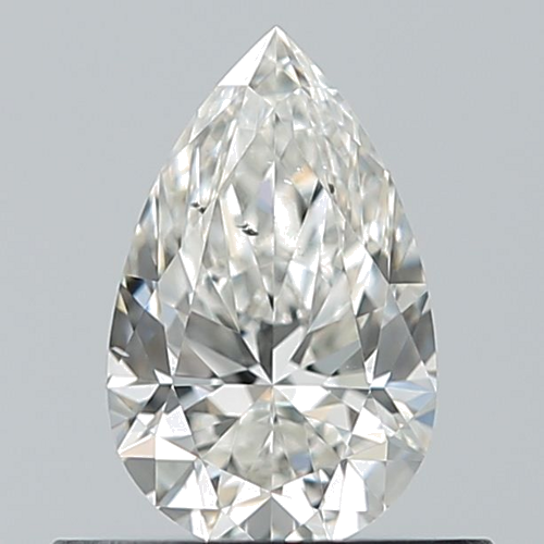 0.5 carat H-SI1 Natūralus Pear Deimantas (1)