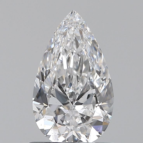0.81 carat D-SI1 Natūralus Pear Deimantas (1)