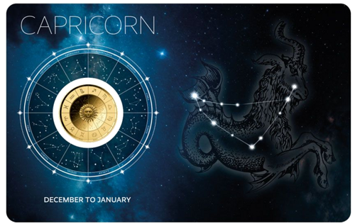 1/1000 oz Capricorn (Zodiac Series) 3000 Francs Chad gold coin (1)