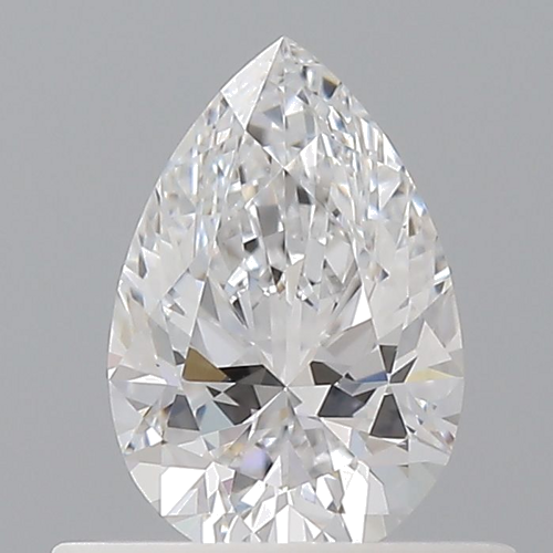 0.52 carat D-VVS2 Natūralus Pear Deimantas (1)